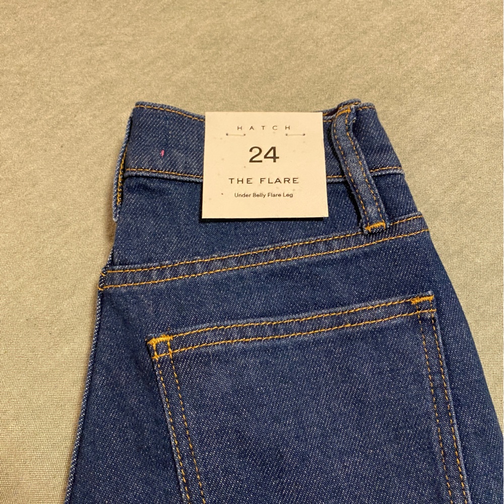 Hatch Flare Maternity denim size 24 New with Tags